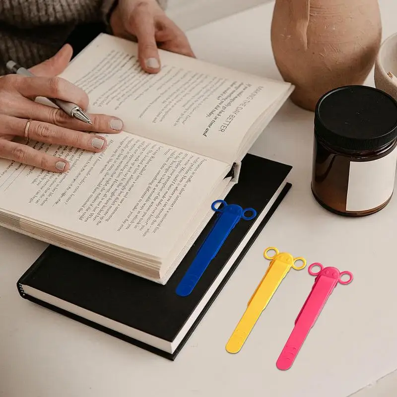 Book Marks For Reading Silicone Book Page Marker Holder Multi-Functional Page Clips Bookmark For School Work Area Home Bookstore