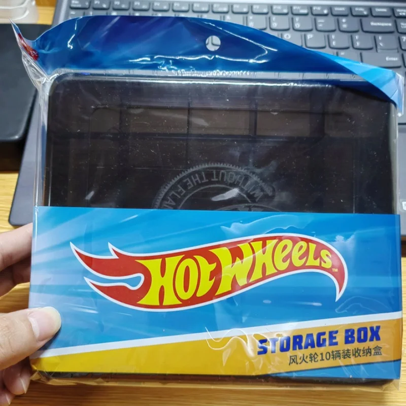 Hot Wheels 1:64 Super Car Toy with 10 Compartments Storage Box Birthday Gift for Boys Non-Radio Controlled Play Vehicle Model