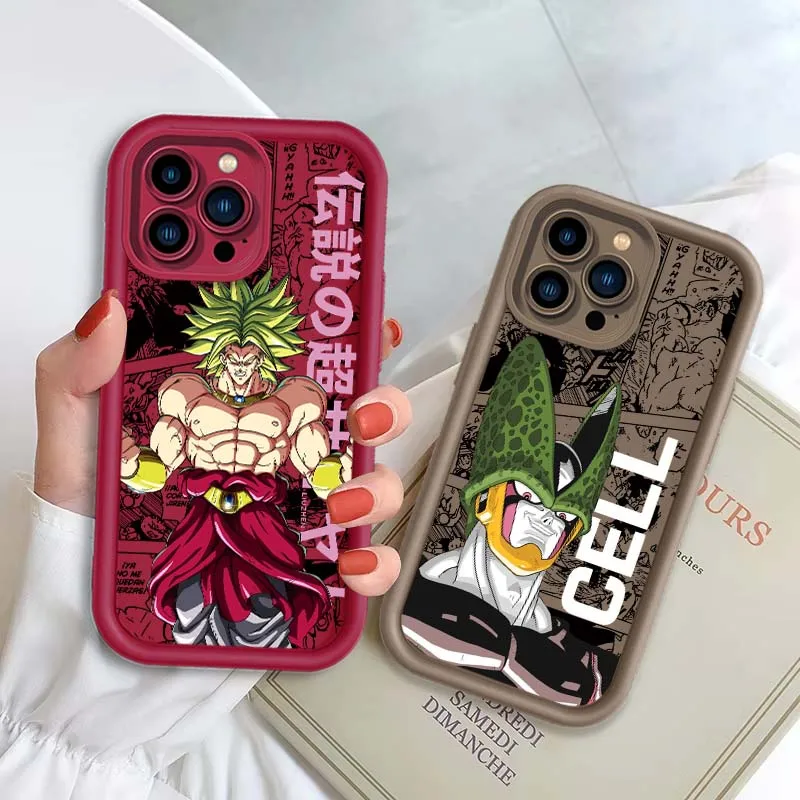 D-Dragon Ball Broly Jiren Capa para Apple iPhone 17 16 15 14 13 12 11 Plus Pro Max Olho Escada Capa de telefone