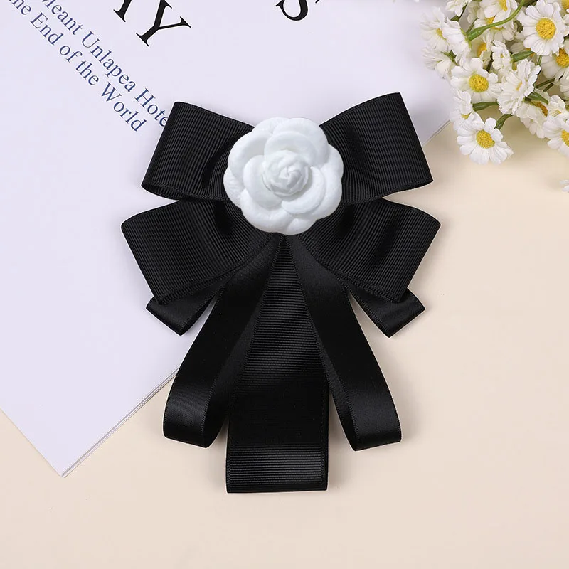 

Камелия галстуки-бабочки корейская мода женские ручной работы воротник цветы студенческий стиль бант броши профессиональный костюм рубашки галстук-бабочка