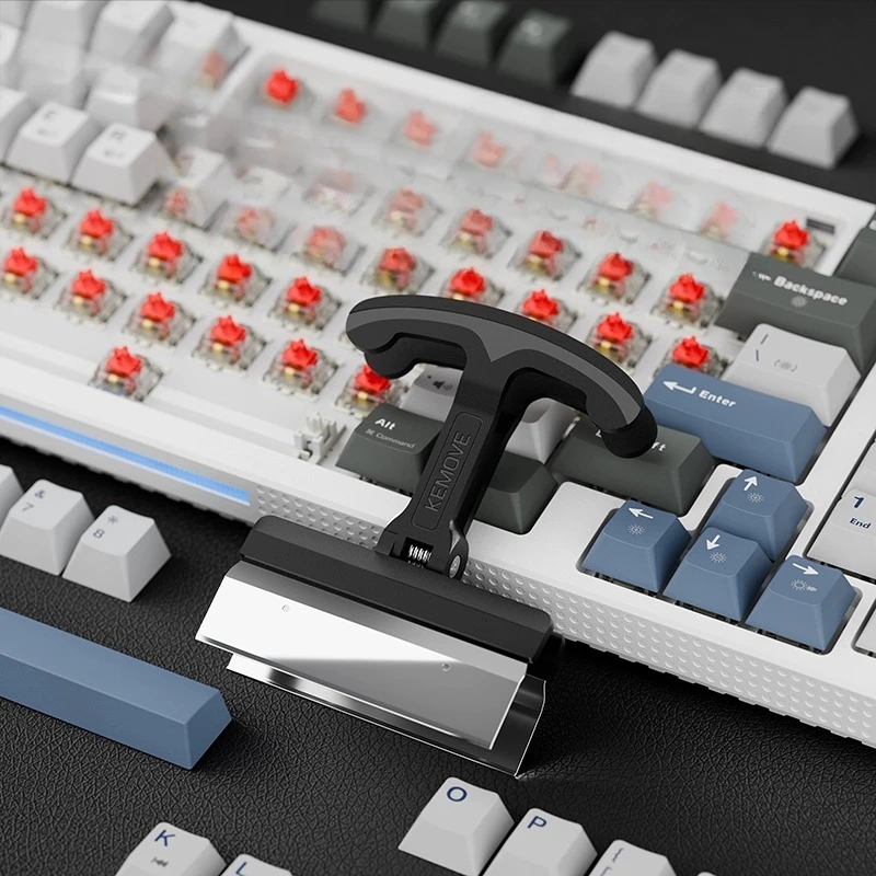 

New design fast keycap puller metallic 4 keycaps with one pull mechanical keyboard tools