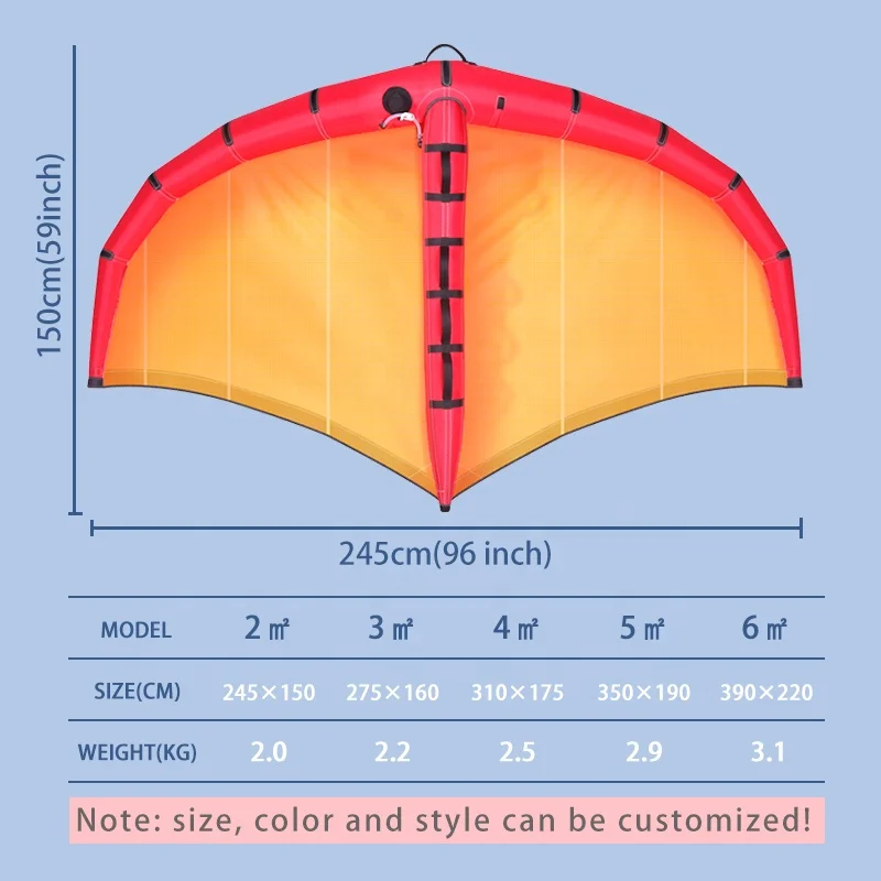 2024 Surfing Wings Spinnaker Kite Subplate for Windsurf Sea Surfboard Kite High Quality