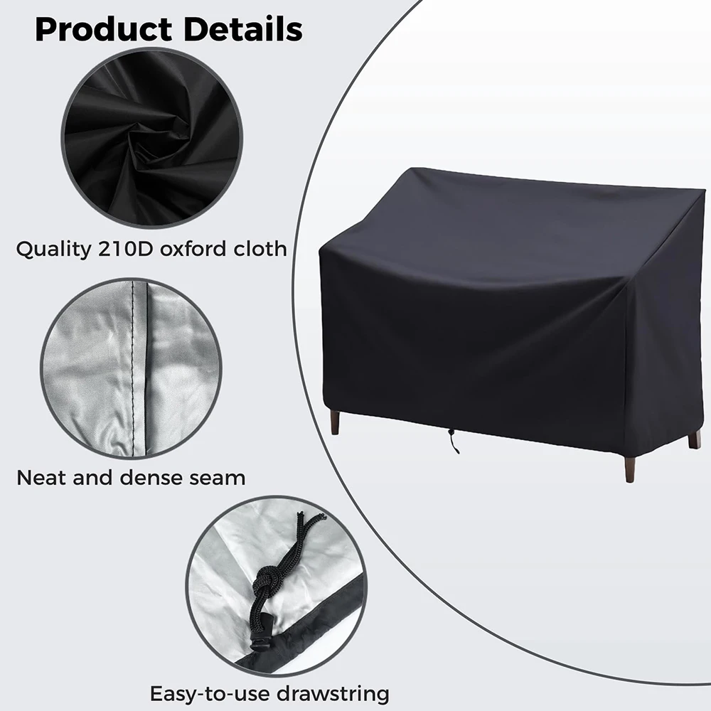 High Quality Waterproof Bench Cover Outdoor Garden Patio Seat Covers Furniture Sofa Chair Rain Snow Dust Proof Protector Cover