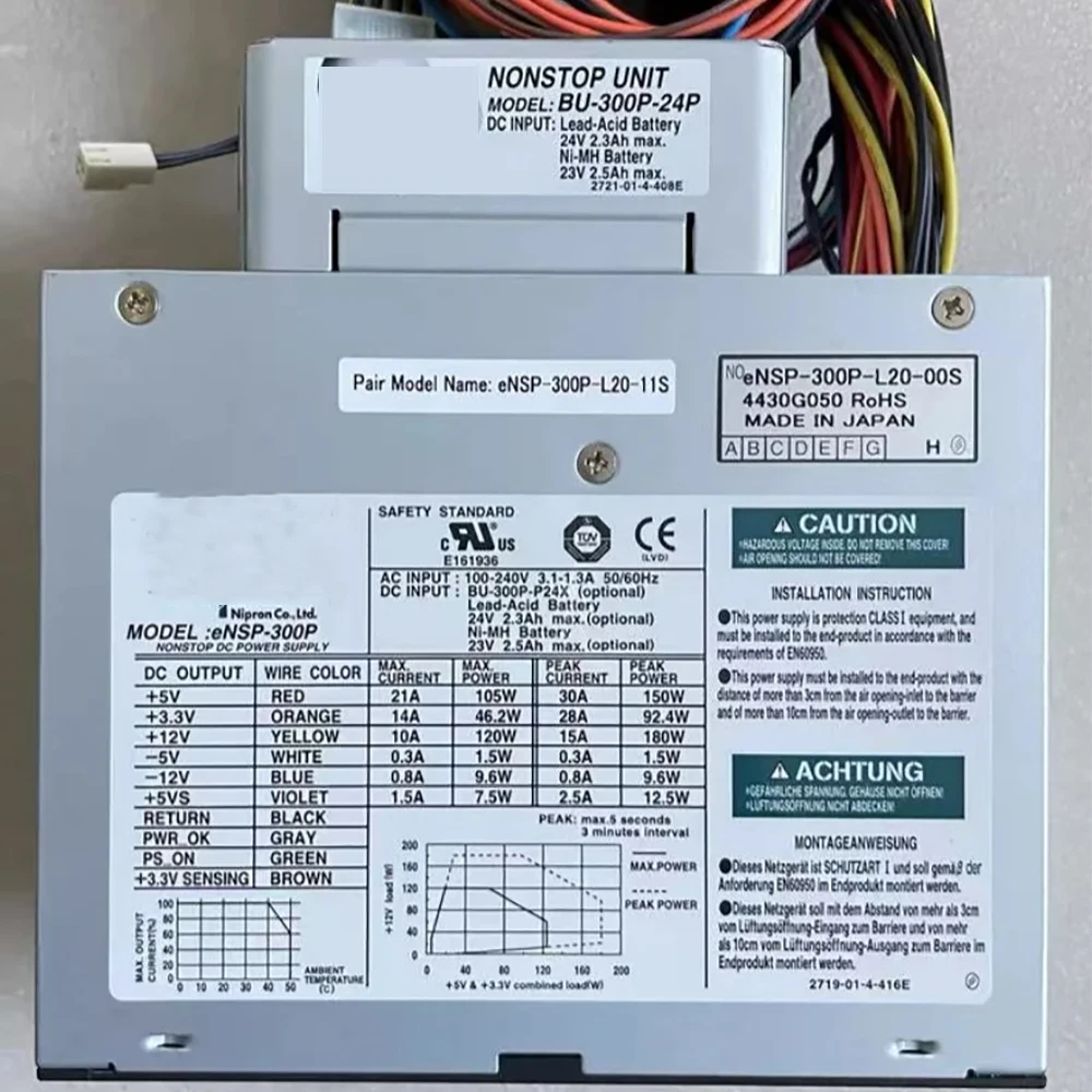 ENSP-300P BU-300P-24P ENSP-300P-S24-00S For NIPRON 300W DC Medical Power Supply