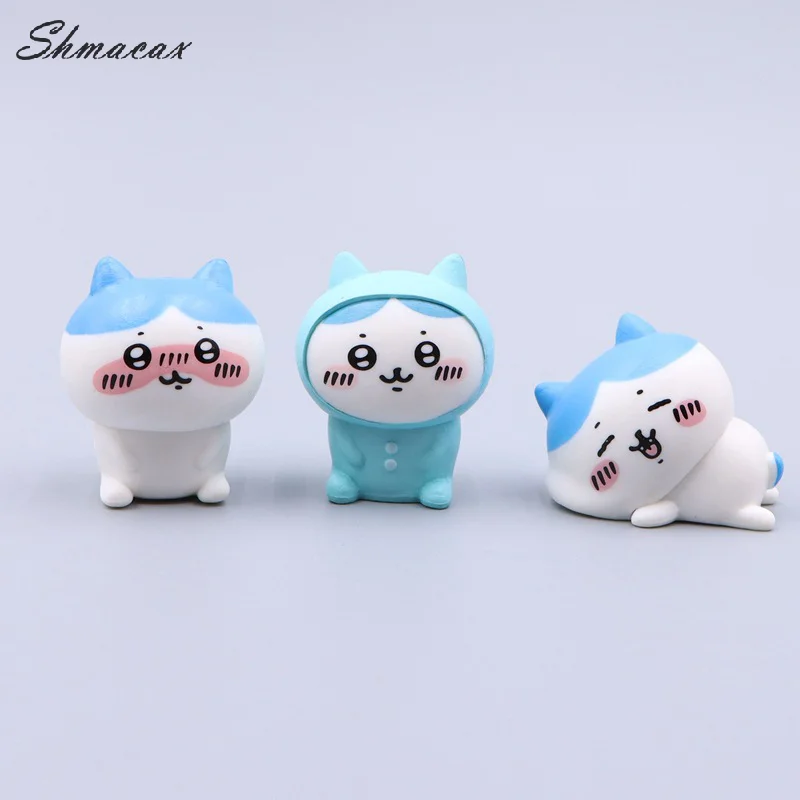 Chiikawa Kawaii Animation Model Ornaments Cartoon Cute Self-deprecating Bear Usagi Hachiwares Desktop Doll Decoration Gifts Toys