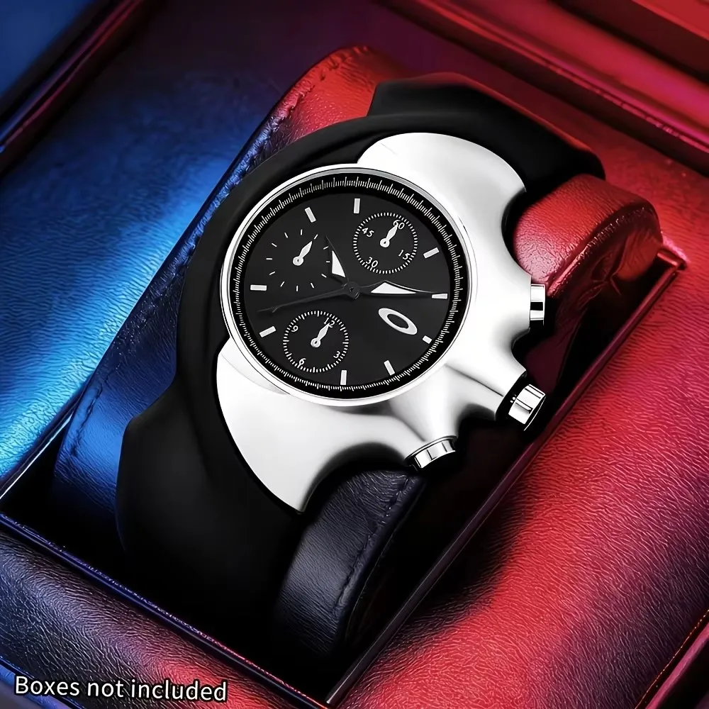 3pc Luxury Quartz Watch Set for Men, Trendy Style