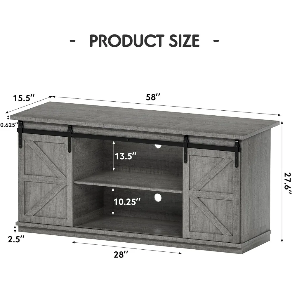 Shelf for Home Dining Room Farmhouse Sideboard Buffet Cabinet Furnitures 27.5 Height Dressing Rooms Grey Wardrobe Showcases