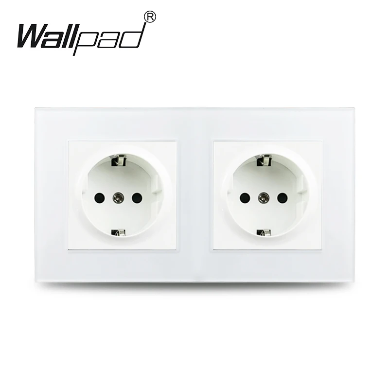 Touch Lichtschakelaar Met EU USB Type C Dubbele Drievoudige Stopcontacten Zwarte Led-schakelaars Kristal Donkere Achtergrondverlichting Stopcontact 16A