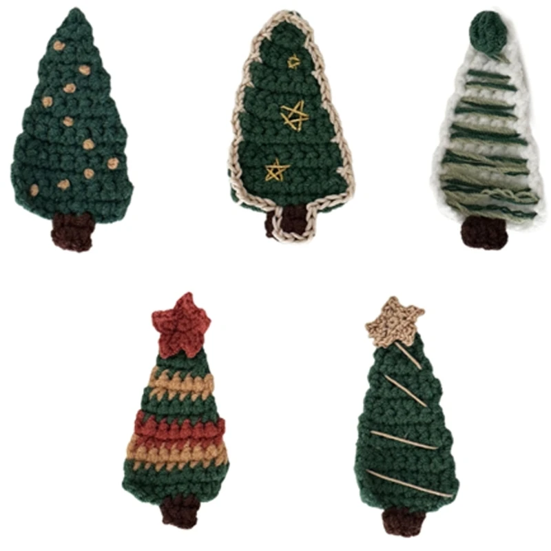 

Handmade Wool Hair Clip Christmas Tree Hairpin Multiple Colors Hair Barrettes Dropship