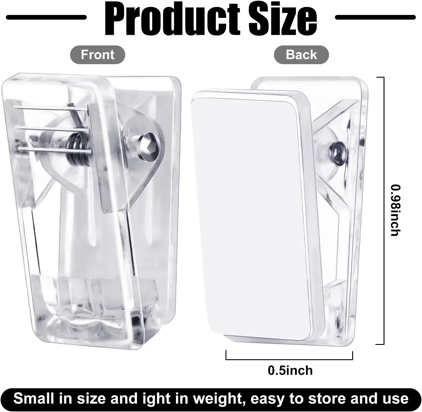 Auto-adesivo plástico transparente clipes de parede, pegajoso pendurado foto clipes, pôster clipes para Office Home, 10 PCs, 20 PCs, 30PCs