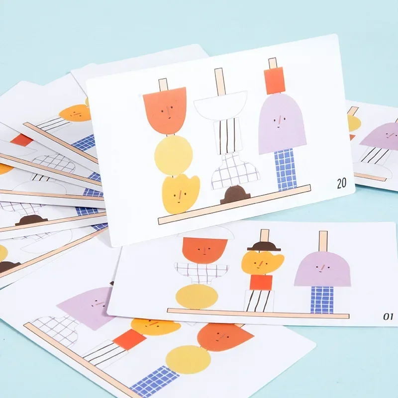 Babyblok Stapelen Matching Puzzelspel Montessori Speelgoed Vorm Cognitie Denken Logisch Creatief Educatief Speelgoed voor Peuter