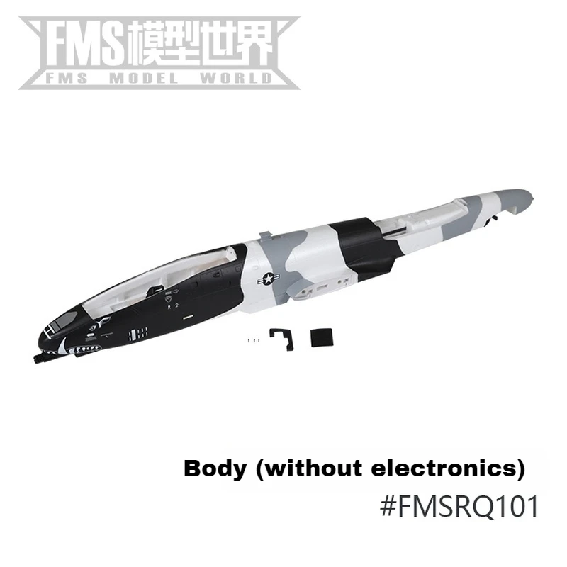 Fms 70mm Ducted A-10 V2 Fuselage Main Wing Vertical Tail Flat Tail Cockpit Assembly Landing Gear Assembly And Other Accessories