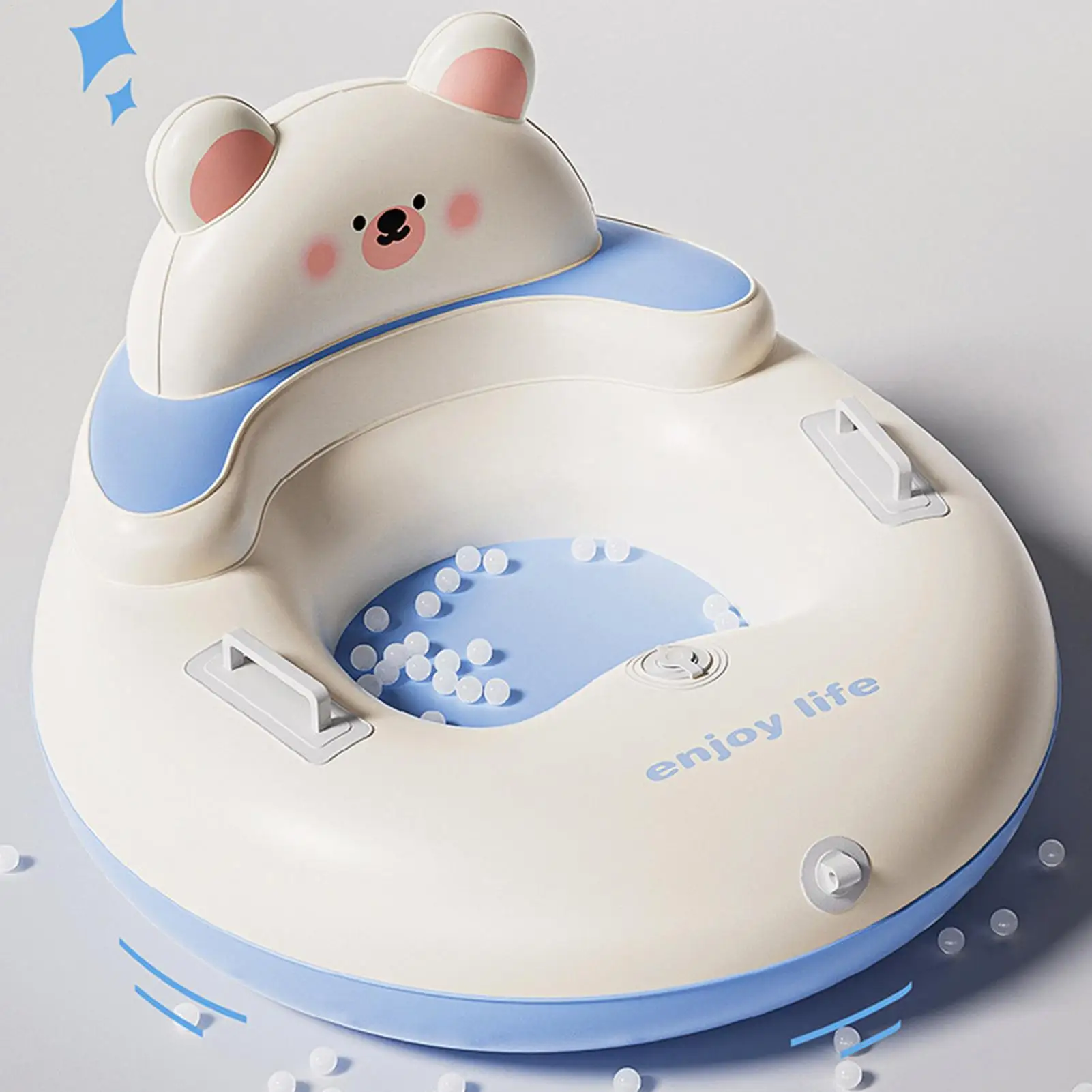 ألعاب رياضية شتوية مزلجة ثلجية مع مقابض زلاجات شديدة التحمل للأعمار من 3 سنوات والأطفال والكبار والأنشطة العائلية والتزلج في الهواء الطلق والحديقة #4