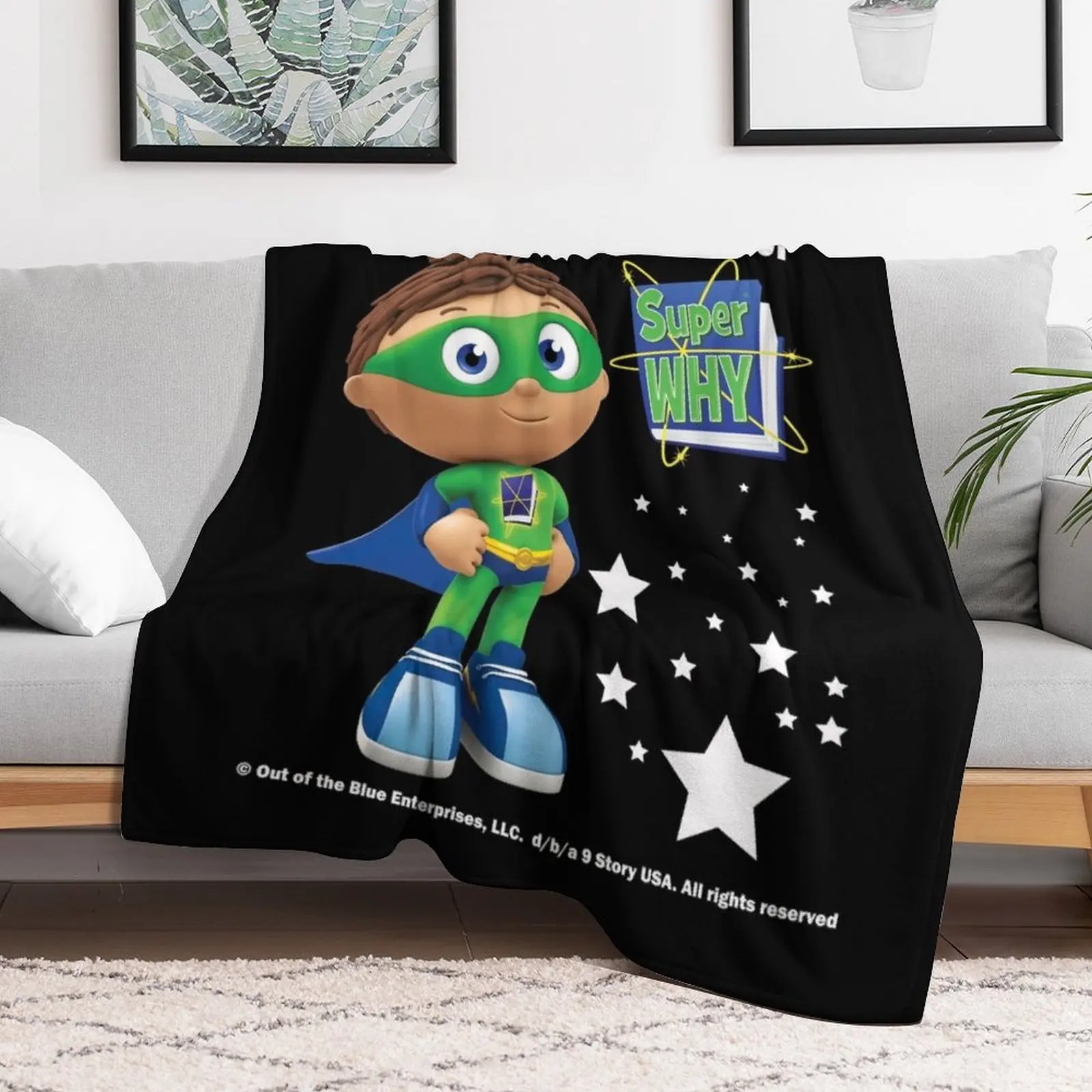 Calling all Super Readers! Super Why Throw Blanket