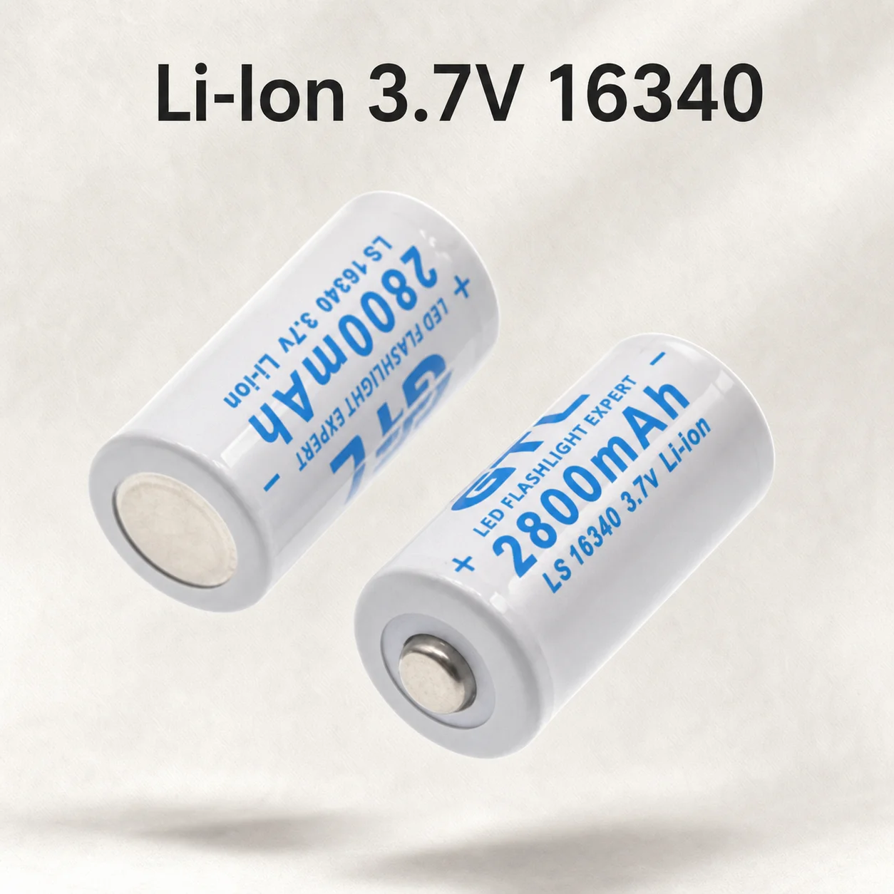 Rechargeable Lithium Ion Battery CR123A ICR 16340 3.7V 2800mAh Replacement Cell for Safety Camera with L70 Charger