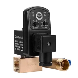 Válvula Solenoide de temporizador automático, compresor de tipo separado DC24V/AC220V/380V, 1/2 