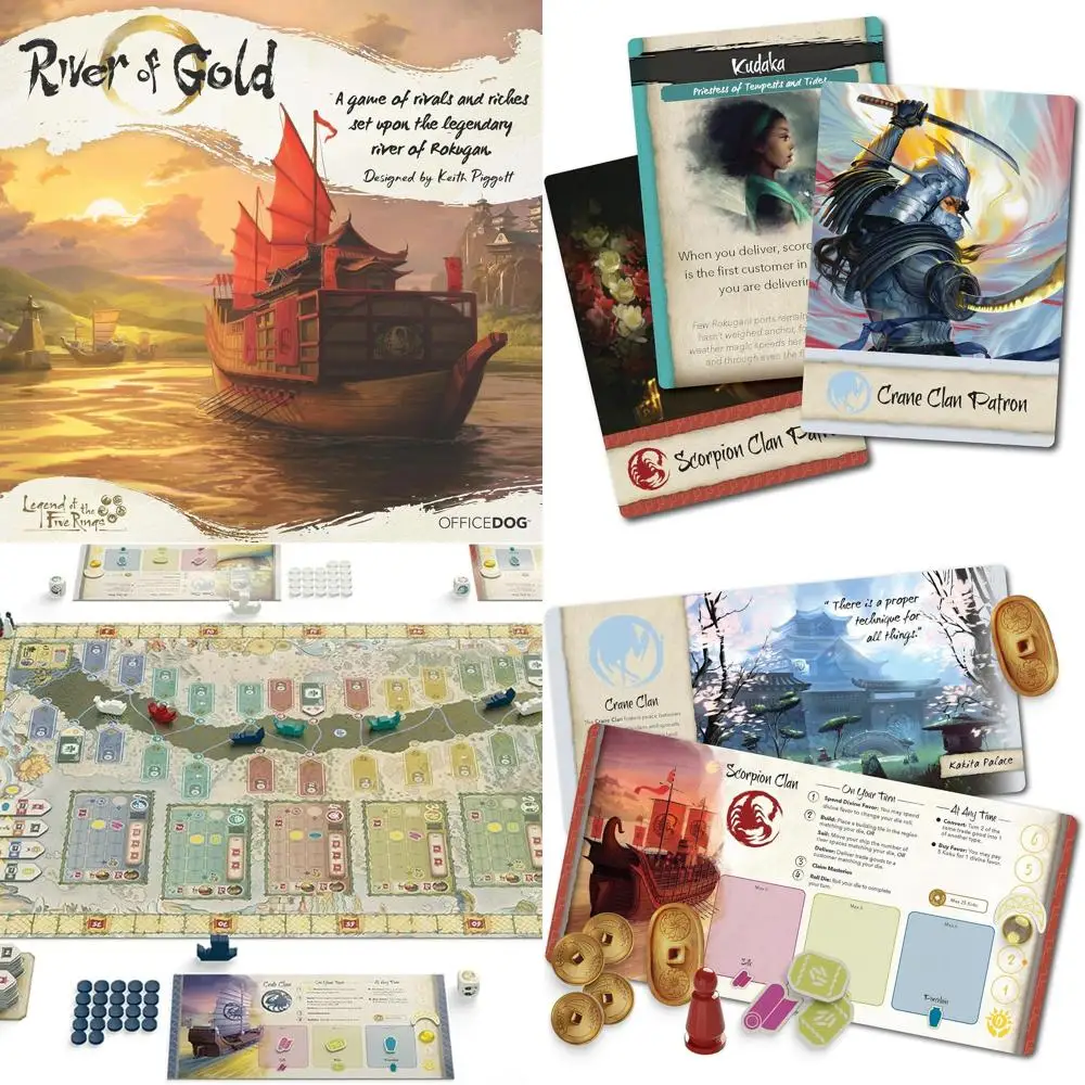 

Rokugan Trade Empire: Asmodee's Strategy Board Game for Ages 14+, 2-4 Players, 60-90 Min, with Mini-Expansion
