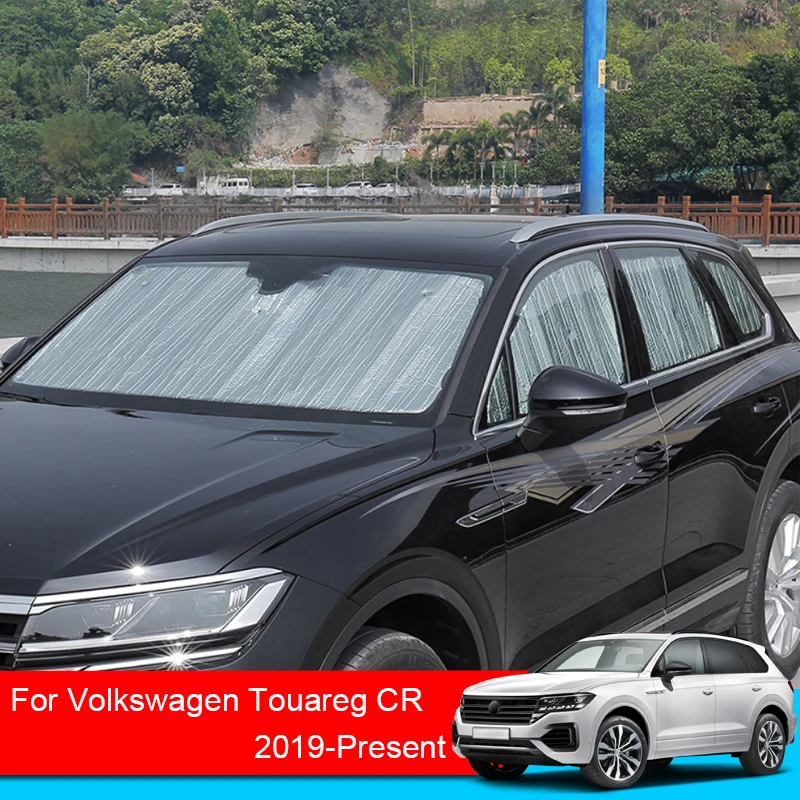 

For Volkswagen Touareg CR 2019-2025 Car Sunshades UV Protection Cover Window Curtain Sun Shade Visor Windshield Car Accessory