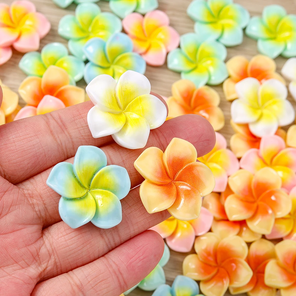 Tusember 15 Stück Niedliche Harz-Acryl Bunte Blumen Flatback Cabochons für DIY Schmuckherstellung Handyhülle Nagelkunst Handgemachtes Kunsthandwerk – Detail 4