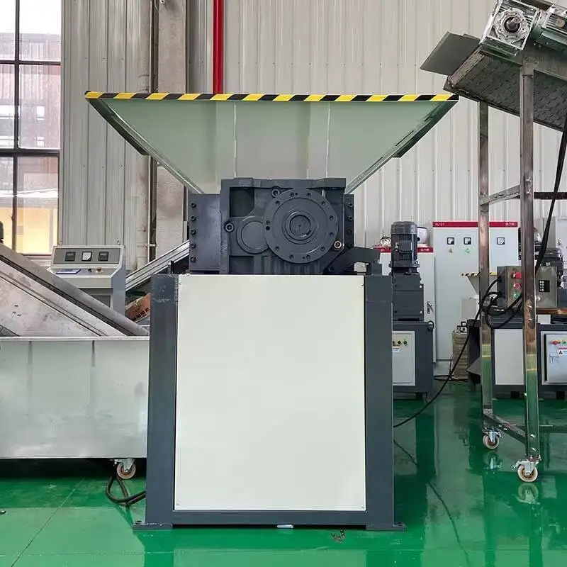 كسارة نفايات كبيرة من الخشب الصلب، خردة معدنية حديدية، كسارة دلو زرقاء #3