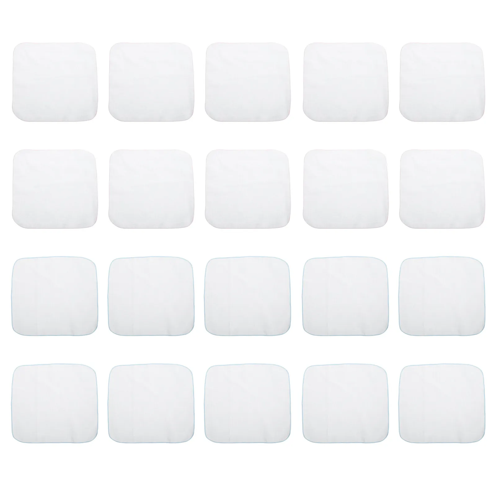 

20Pcs Newborn Saliva Towel Soft Cotton Baby Wipes for Teething Babies Skin Friendly Odor Free Washable Reusable Face Cleaning
