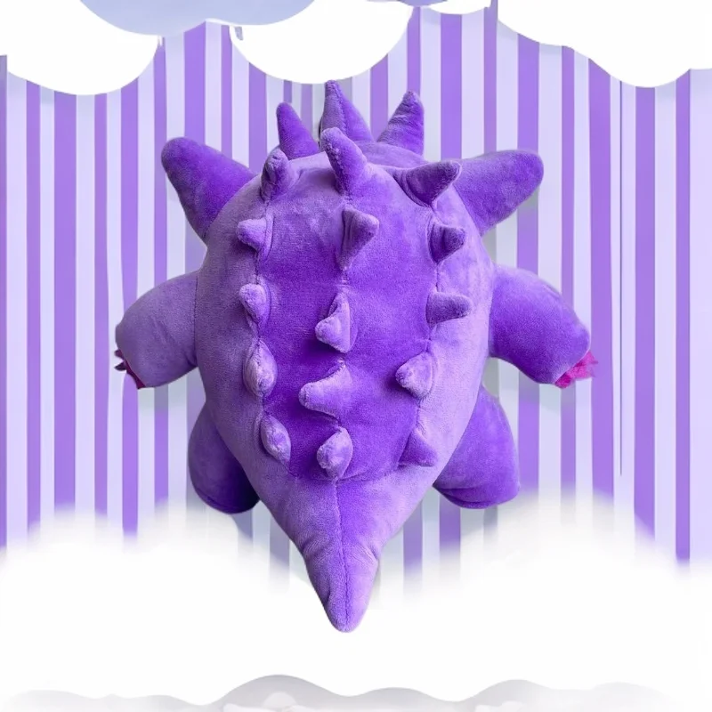 Mischievous Ghost-Type Trio Gengar&Gastly&Haunter Stuffed Anime Plush Toys Doll Cartoon Sofa Pillow Birthday Gift for Girls Boys