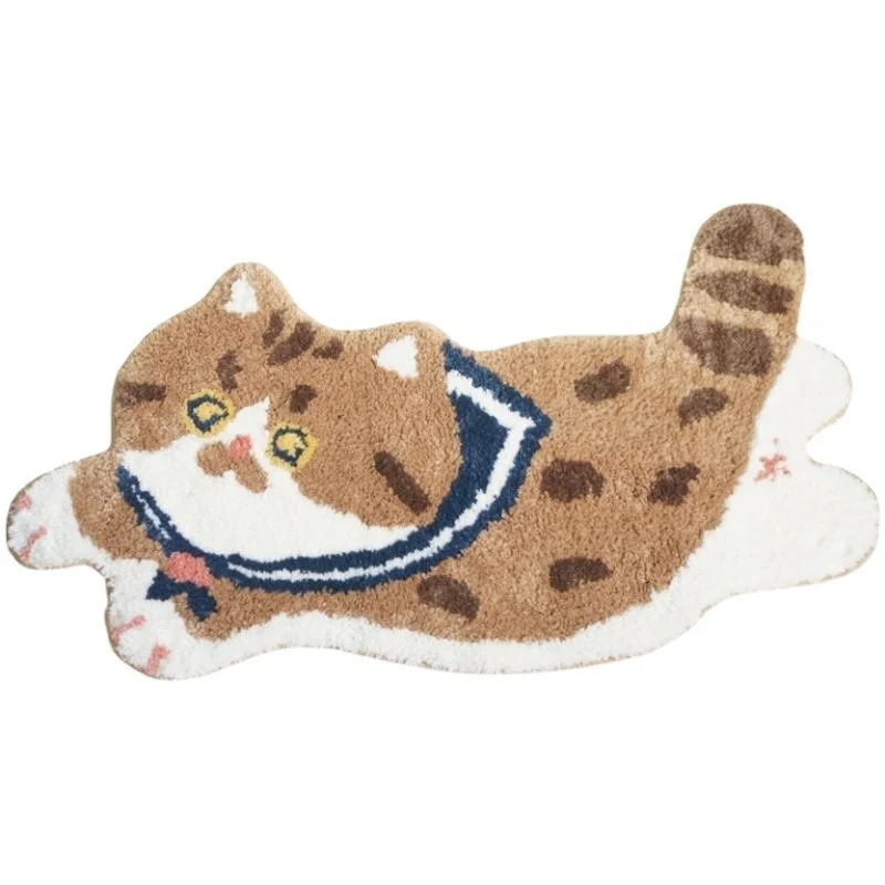 VIKAMA Cartoon Animal Soft Bedside Carpet, Anti Slip Fluffy Floor Mat Used For Bedroom, Living Room, Indoor Home Decoration