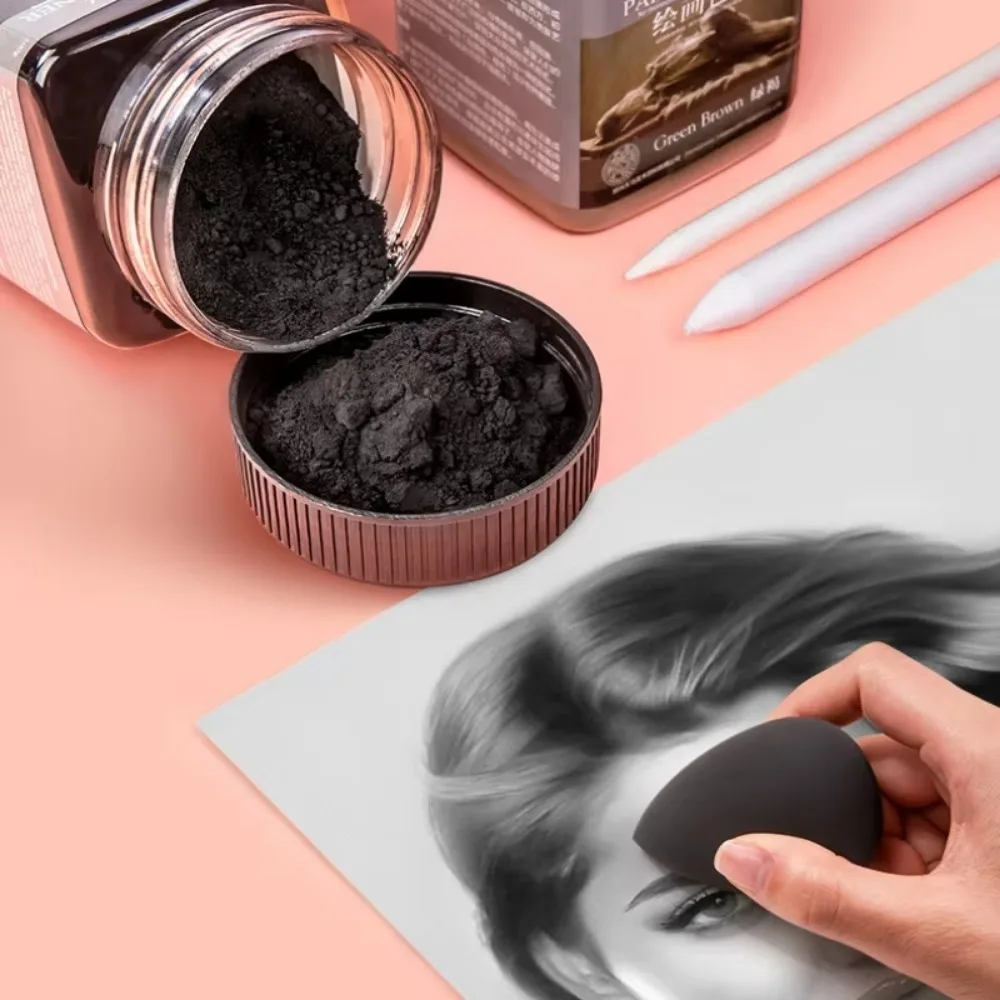 10 Color HEASTEED Profession Painting Toner,For Shadows Dry Wet Sketching Water-Soluble Graphite Carbon Powder Supplies view 3
