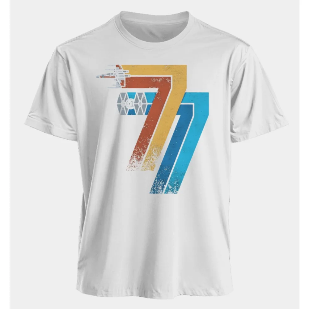 Couple Style Star Wars 3D Digital Printed T-shirt, Fashionable Personality, Casual, Comfortable, Loose Oversized T-shirt Top