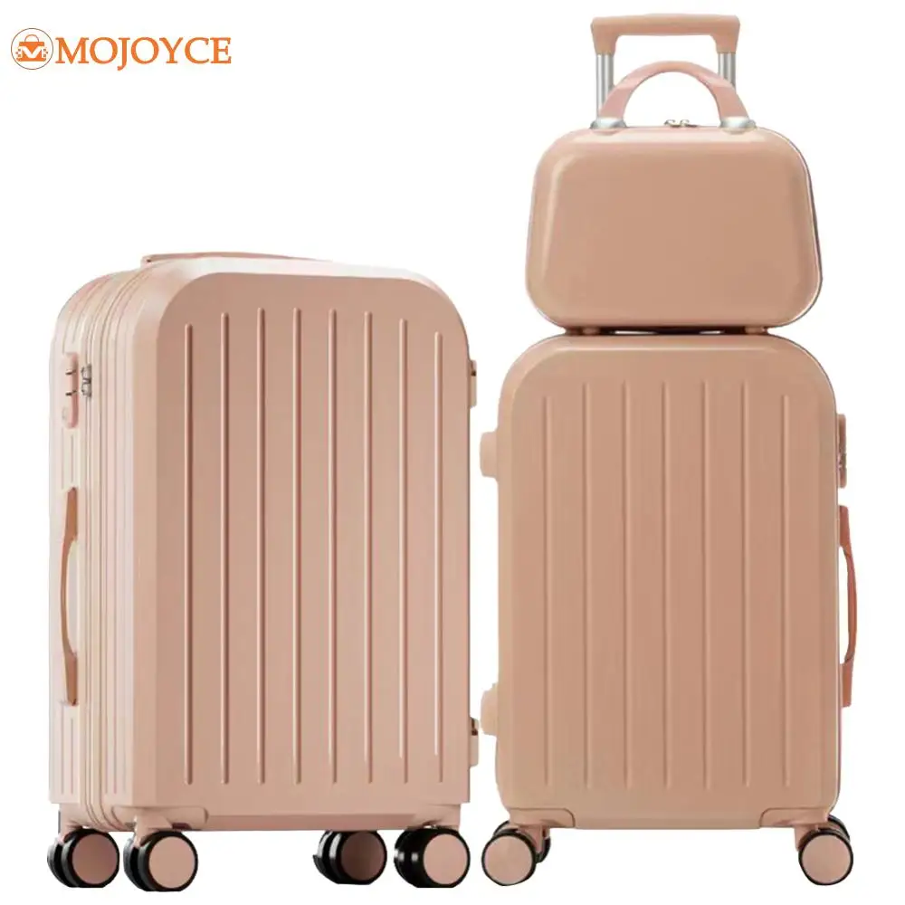 12 Inch 20 Inch 24 Inch Travel Suitcase Set with Spinner Wheels Trolley Case Luggage Set TSA-Approved Lock Hard Shell Suitcases