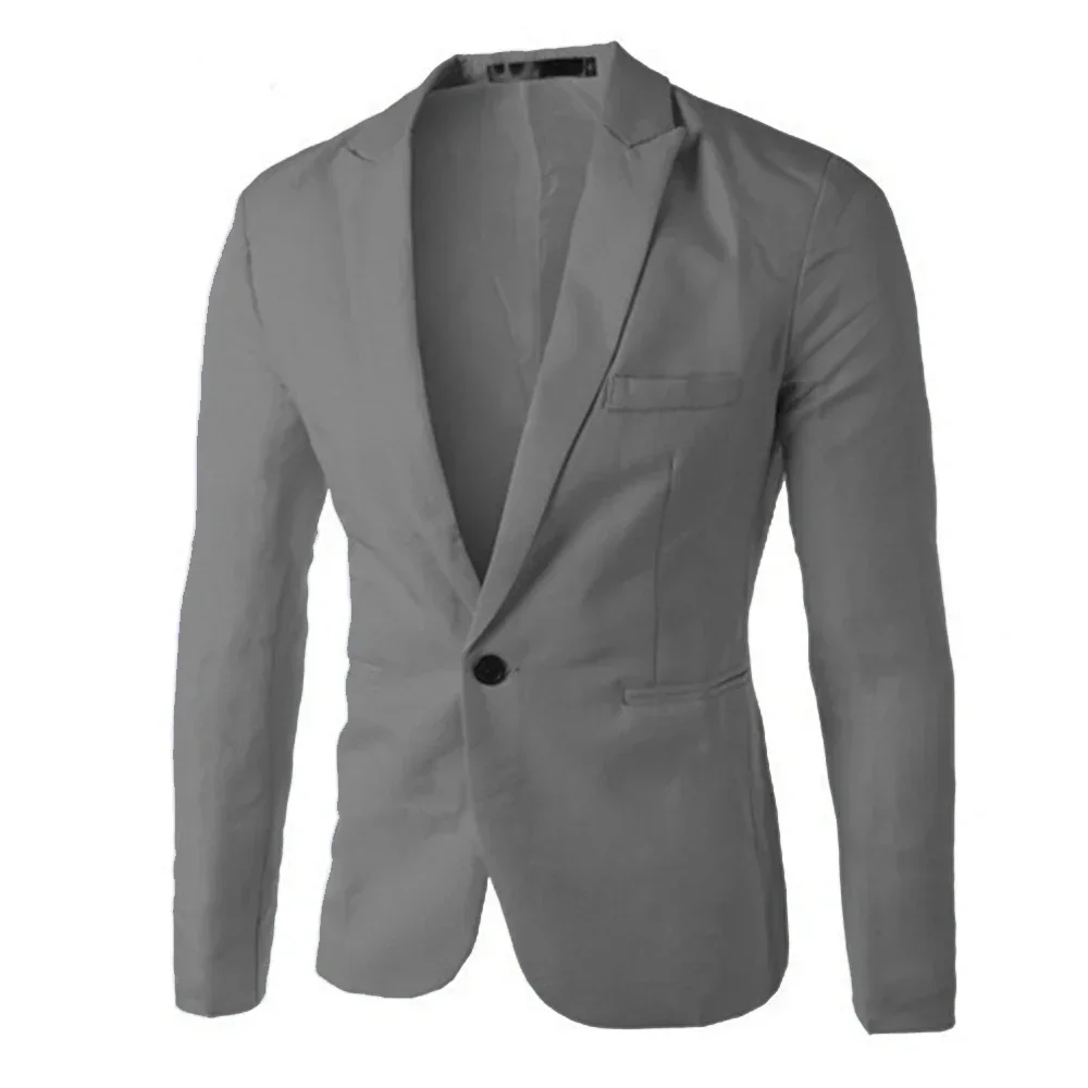 Männer formelle Anzug Jacken Business Uniform Arbeit Blazer Tops solide regelmäßige Slim Fit weißen Hochzeits anzug für Männer Blazer Jacke