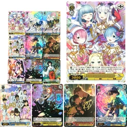 Re:life In A Different World From Zero Rem Ram DIY Homemade Beauty Loli Collection Card Game Toys Christmas Birthday Gift