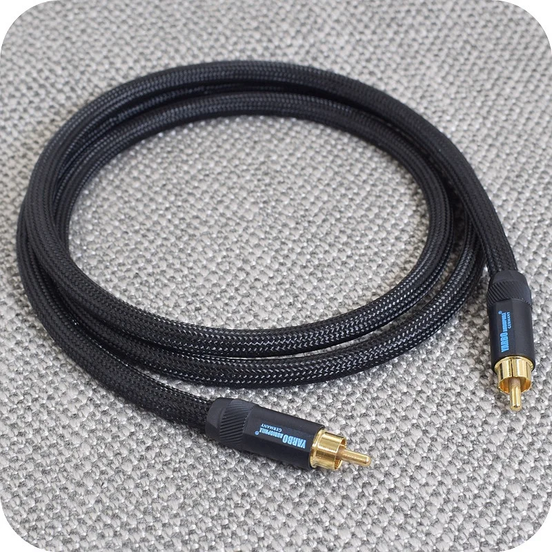 HIFI srebro S/PDIF koncentryczny 75Ohm BNC do RCA dźwięk cyfrowy przewód koncentryczny czyste srebro słowo zegar INTERCONNECT kabel