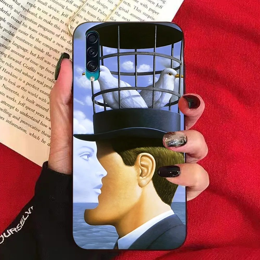 Rene Magritte Art Aesthetic Phone Case For Samsung A 10 11 12 13 20 21 22 30 31 32 40 51 52 53 70 71 72 73 91 13 shell