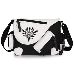 Anime Monster Hunter Canvas Hnadbag Shoulder Bag Crossbody Zipper Casual Travel Bags Schoolbags Messenger Gift