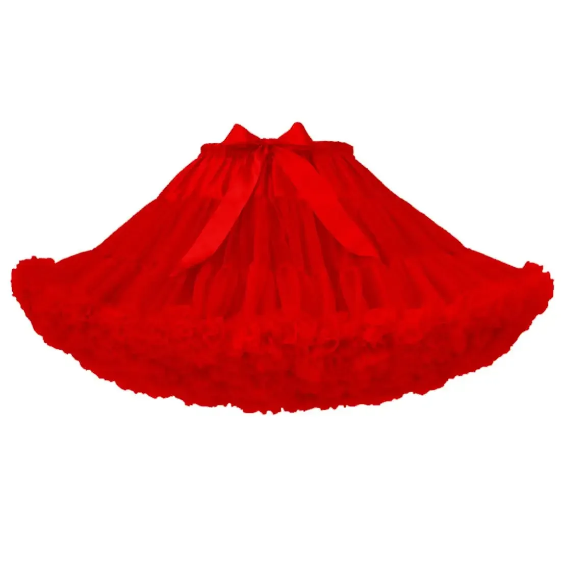 Women's Petticoat Skirt Adult Puffy Tutu Skirt Layered Ballet Tulle Pettiskirts Dress Costume Underskirt