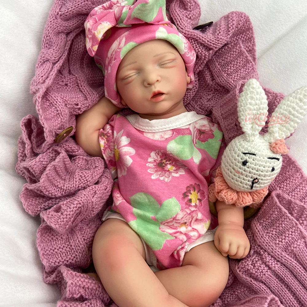 42cm pesado completo macio silicone renascido bebê menina artesanal veias visíveis boneca lavável para presente de Natal colecionável