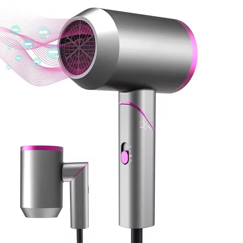 حار بيع عالية الطاقة الأيونات السالبة للطي مجفف الشعر المحمولة صالون المهنية الأيونات السالبة للطي مجفف الشعر مسمار الغراء