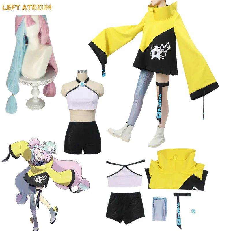 Iono Cosplay Anime Iono Costume Wig