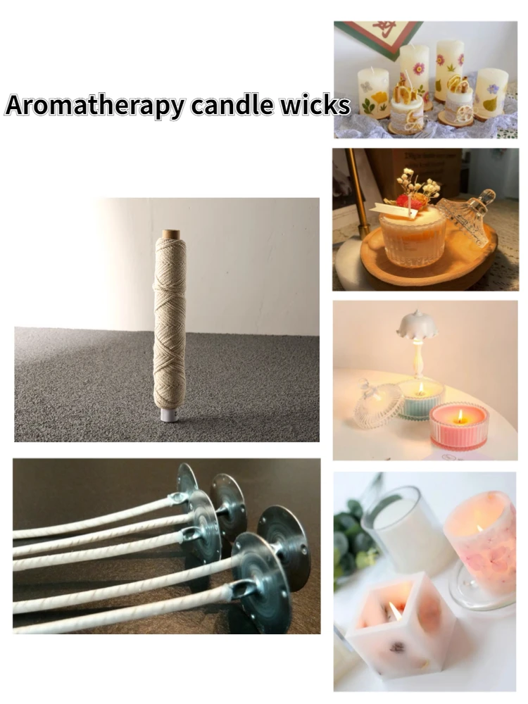 20m Aromatherapy Candle Smokeless Wick Soy Wax Special Purpose Wick DIY Creative Handmade Scented Candle/cup Wax Making Material