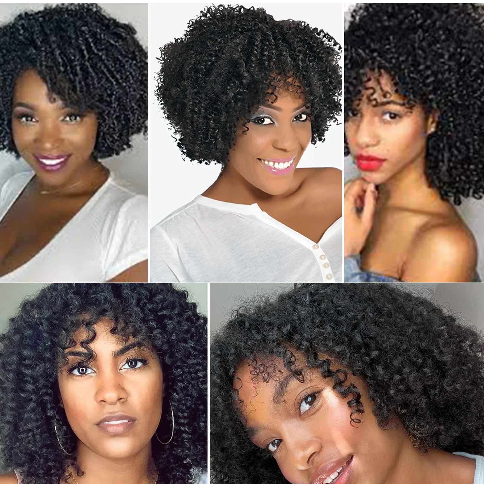 14inch kinky curly natural black virgin remy human hair wig Dreadlock Wig Twist Wigs afro curl bob wig lace parting lace wig