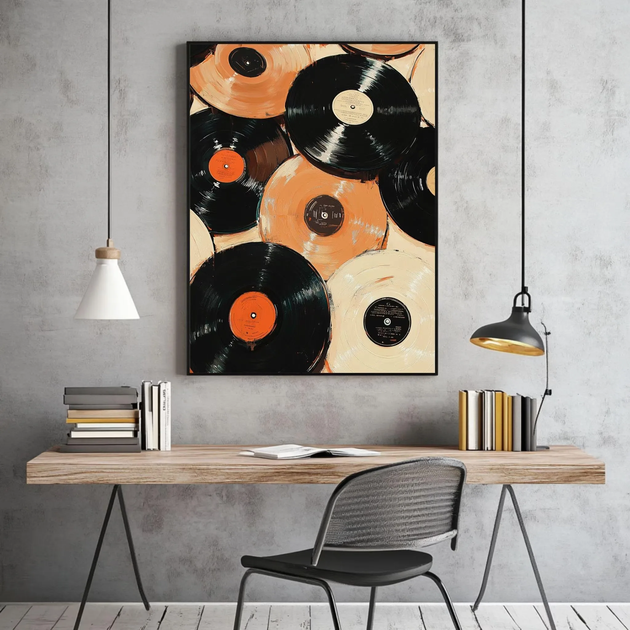 

Retro record wall art trendy art vintage prints quirky prints music canvas posters vinyl downloads vinyl records home decor