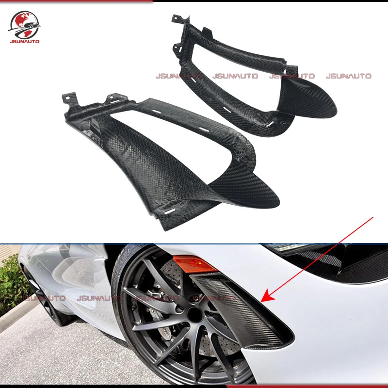 

For McLaren 720s Coupe Carbon Fiber OEM Premium Modify Trim Front Bumper Side Air Vent Intake Scoop Cover For 720s Styling Part