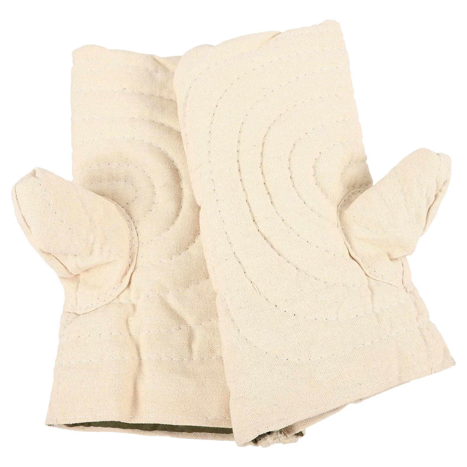 1 ペア耐熱窯用手袋火傷防止断熱ミトン陶器製造用高温手保護耐久性