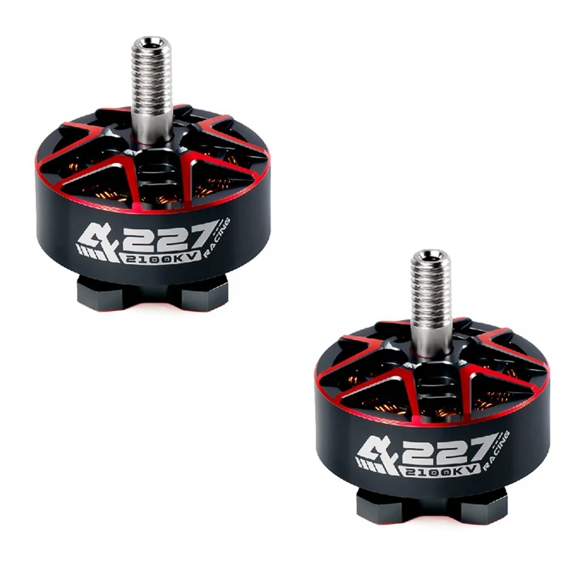 Fpvドローン用ブラシレスモーター,レーシングモーター,日曜大工部品,2100kv,6s,5 ",af227,2個