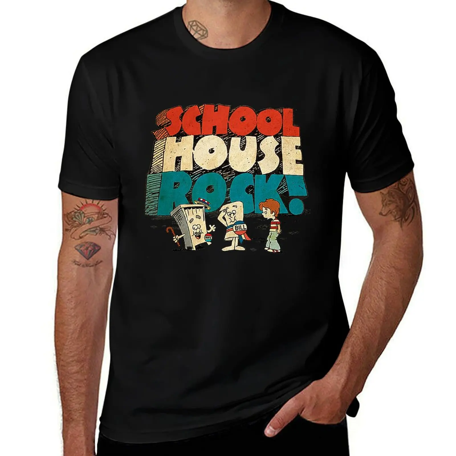 

for Rock Schoolhouse men shirts shirts t T-Shirt man t for - man funny cotton Vote