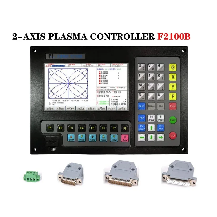 CNC Plasma Controller Kit F2100B+F1621+JYKB-100-DC24V-T3 2Axis Cut Machine Torch Height Control for CNC Parts