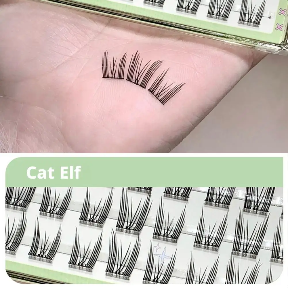 무접착 한국 스타일 가짜 속눈썹 스파이스 걸 아이 메이크업 내추럴 소프트 해바라기 속눈썹 DIY 풍성한 속눈썹 연장 메이크업