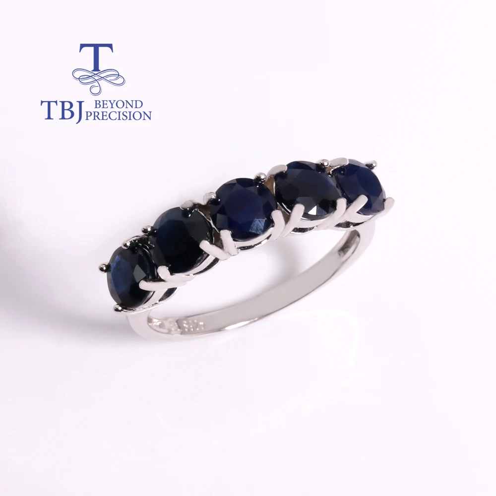 

Noble and elegant natural blue sapphire Ring 925 sterling silver fine jewelry with real gemstones women's anniversary gift