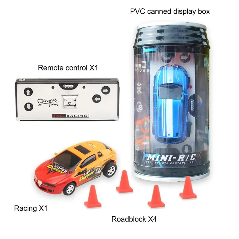 1:64 simulazione Mini auto telecomandata a quattro vie Pop può coca cola può auto da corsa elettrica modello giocattolo regalo per bambini